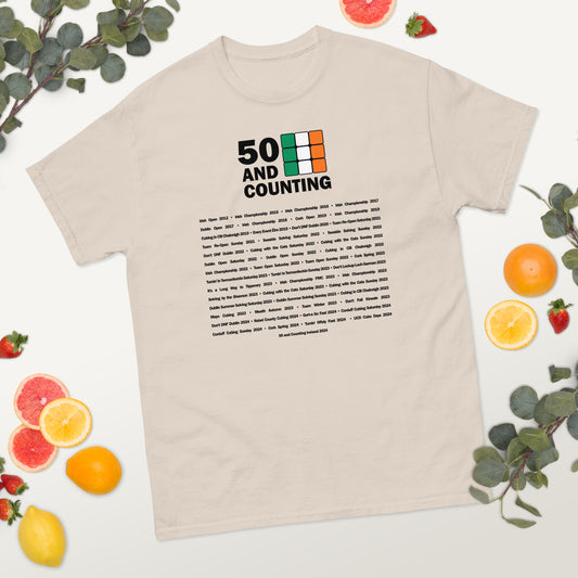 50 Comps TShirt (Light) | 50 and Counting